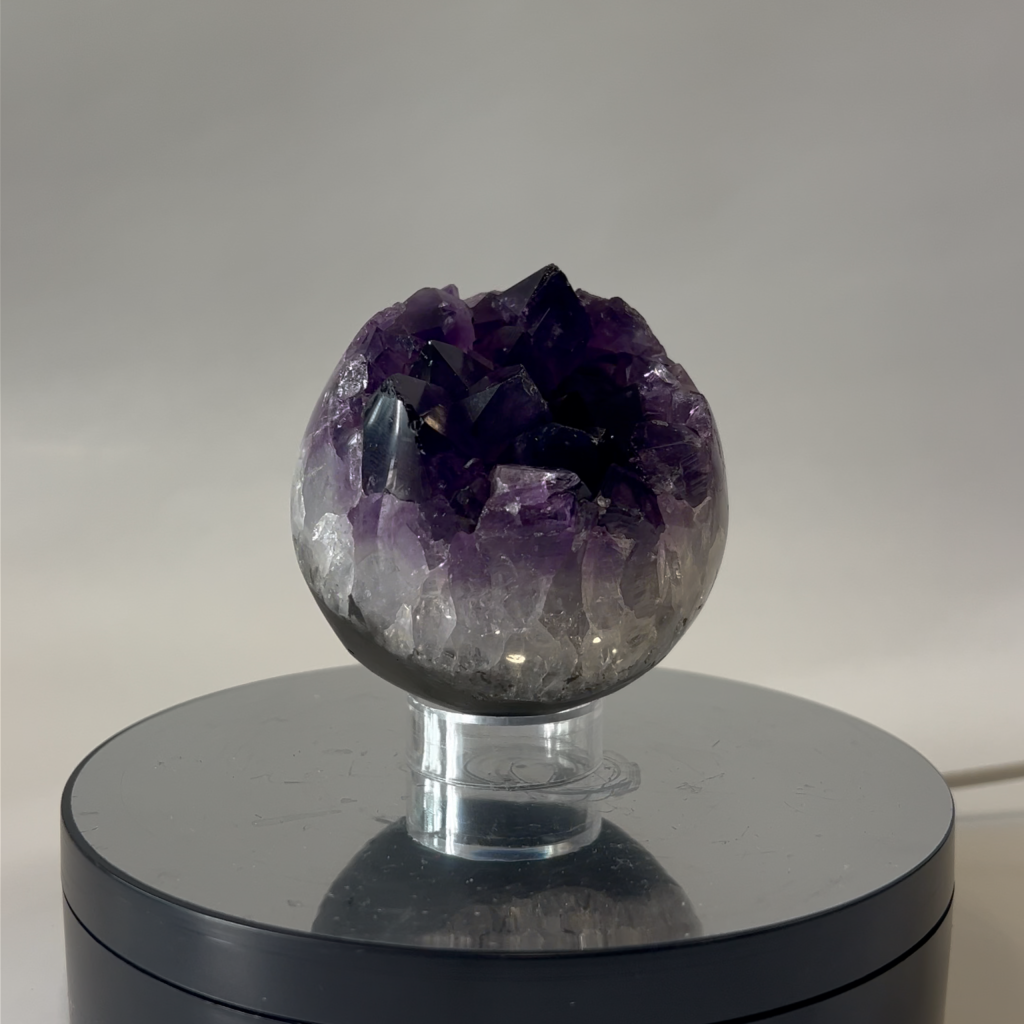 Sphère druse d’améthyste AAA Brésil, 408 g,