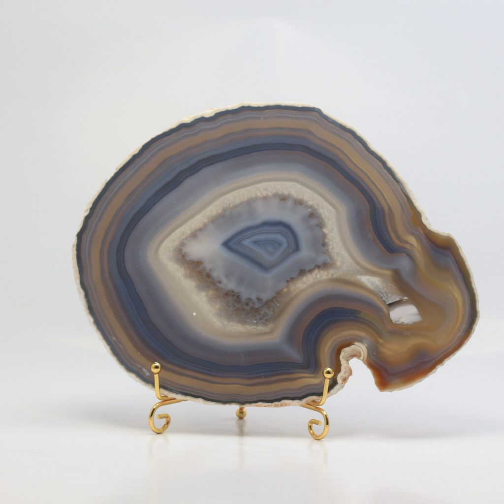 Tranche d’Agate naturelle AAA 489g