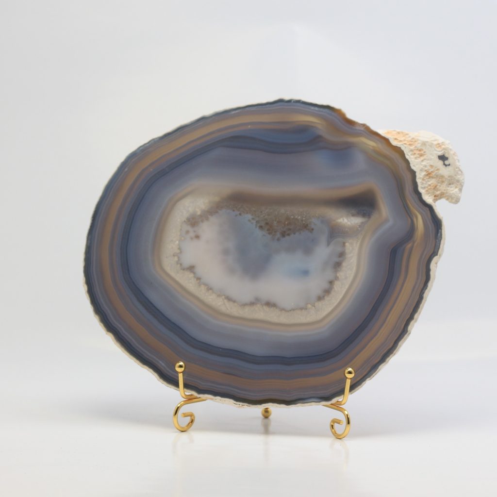 Tranche d’Agate naturelle AAA 487g