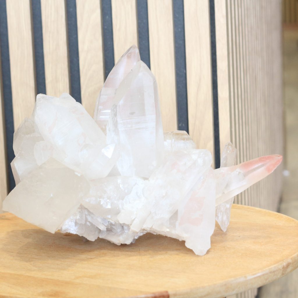Druse cristal de roche AAA 3902g du Brésil transparente naturelle