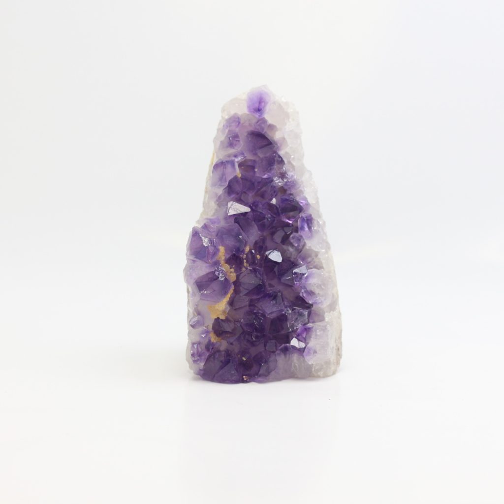 Druses d’améthyste AA naturelles du Brésil violet intense