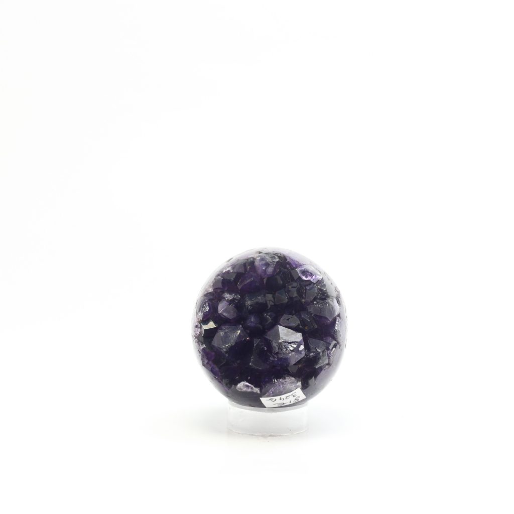 Sphères de druse d’améthyste AAA du Brésil violet profond avec druse naturelle